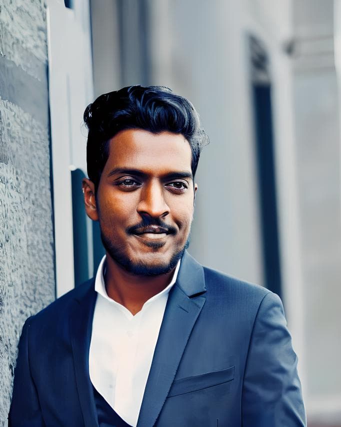 Professional headshot of Saikrishna Kotagiri, a senior full stack developer, showing him smiling against a neutral background